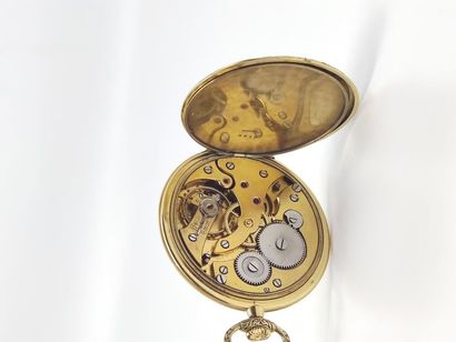 AURORE 
Tuxedo watch in 750° gold, double...