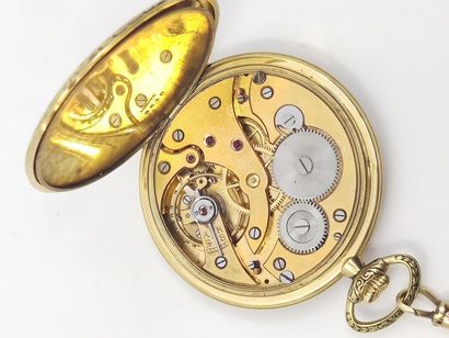 AURORE 
Tuxedo watch in 750° gold, double...