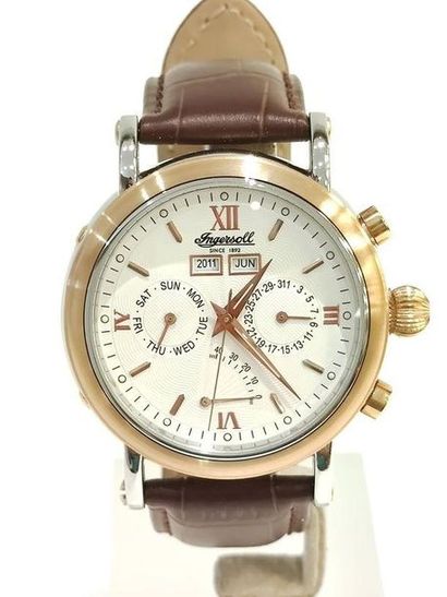 INGERSOLL
Wrist watch, round bicolour metal...