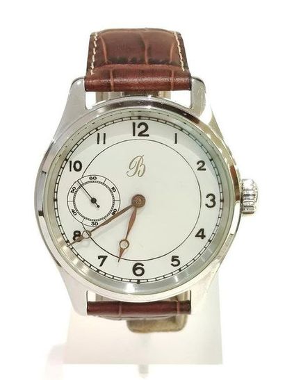 GLYCINE
Wristwatch, 45 mm round case, white...