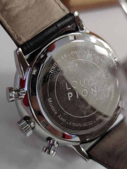 LOUIS PION
Bracelet watch, 42 mm round stainless...