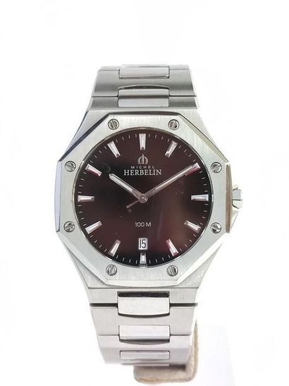 MICHEL HERBELIN Odyssée
Steel bracelet watch,...