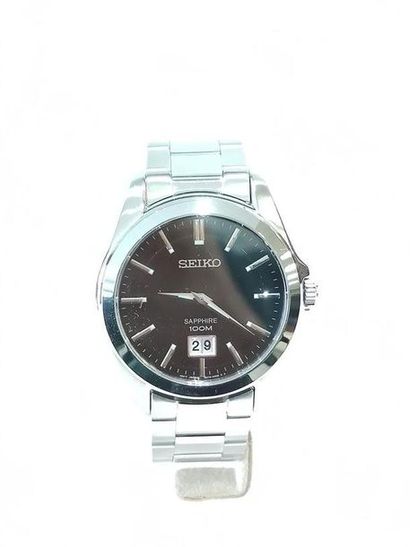 SEIKO
Wristwatch, 39mm round stainless steel...