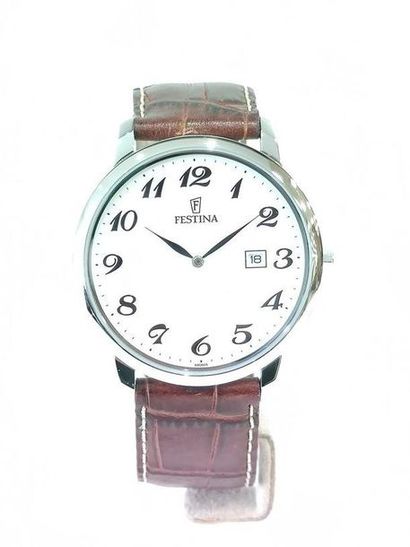 FESTINA
Wristwatch, 40mm round stainless...