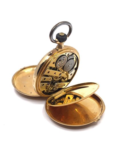 IMPORTANTE montre de gousset en or jaune...