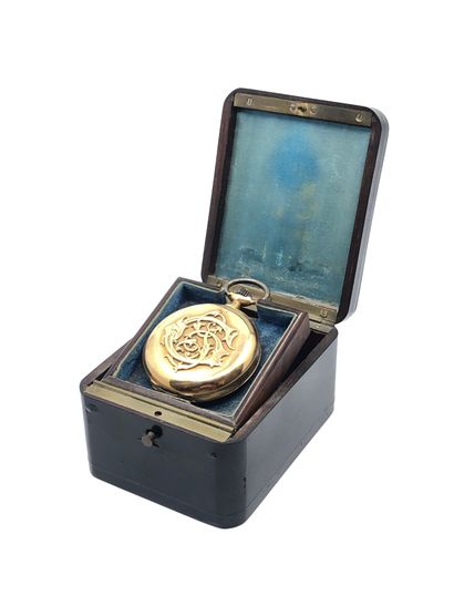 IMPORTANTE montre de gousset en or jaune...