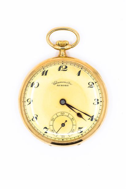 AURORE 

Montre de gousset chronomètre, cadran...