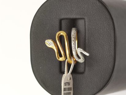 BIJOU NEUF 

Bague serpent en or deux tons...