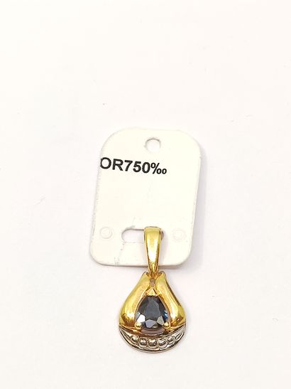 BIJOU NEUF 

Pendentif en or jaune 750° ornée...