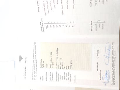 DIAMANT 1,02 CT COULEUR F VVS1 

Certificat...