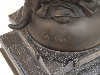 
JULES COUTAN

Bronze with brown patina representing...