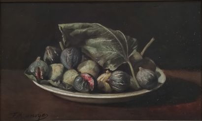F. MANOYER (XX°)

Still life with figs

Oil...