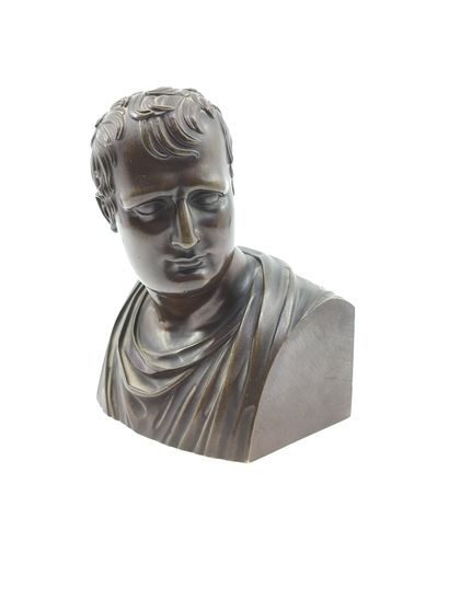 BRONZE with brown patina representing the...