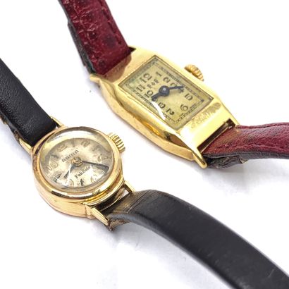 LOT de deux montres bracelets de dame :

Montre,...