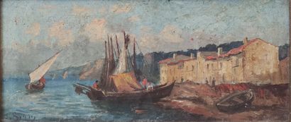TWO framed oils on canvas

Seaside in the...