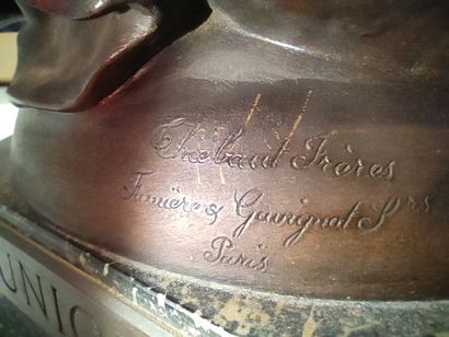 
JULES COUTAN

Bronze with brown patina representing...