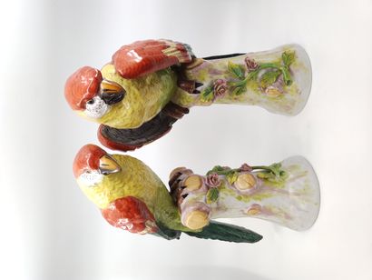 MEISSEN - Ensemble de deux sujets en porcelaine...