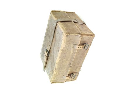 COFFRET de VOYAGE rectangulaire en placage...