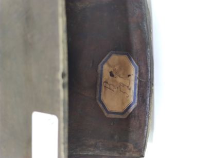BRONZE with brown patina representing the...