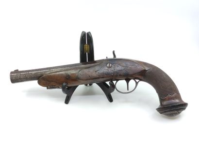 PISTOL of shooting with percussion, rifled...
