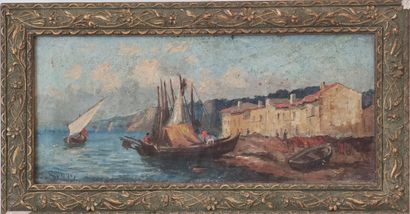 TWO framed oils on canvas

Seaside in the...