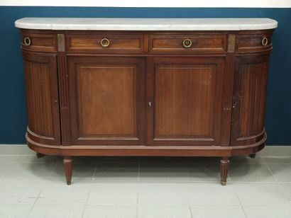 Enfilade en acajou et placage d'acajou de...