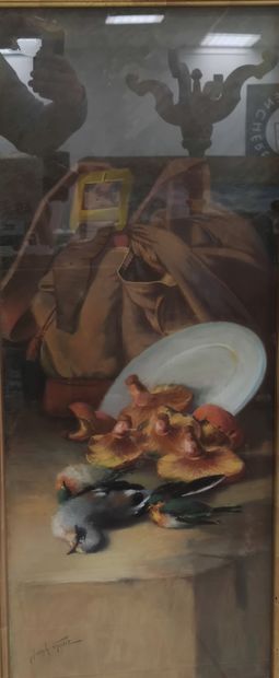 JOSEPH GUEIT

Still life with grapes and...