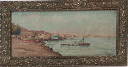 TWO framed oils on canvas

Seaside in the...