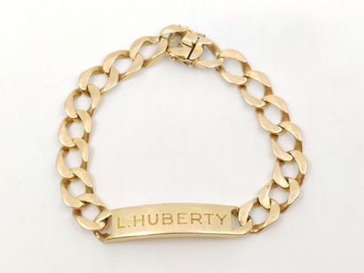 BRACELET gourmettte en or jaune 750° 

Poids...