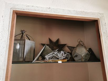 Ensemble de lampes luminaires en laiton et...