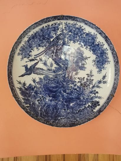 CHINE

IMPORTANT PLAT rond en porcelaine...