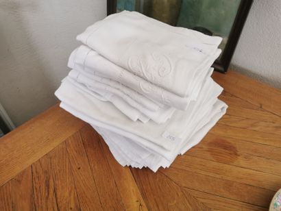 Ensemble de serviettes monogrammées en c...