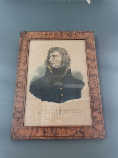 
Gravure du Général BERNADOTTE, CADRE EN...