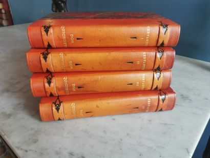 QUATRE LIVRES Cervantes Don Quichote illustrés...