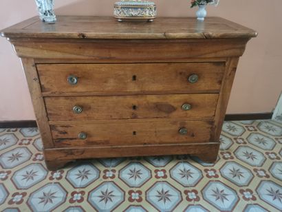 
Commode en noyer et plaquage de noyer de...