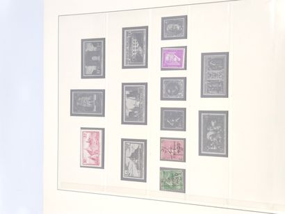 ENSEMBLE DE TIMBRES RECENTS dans cartons...