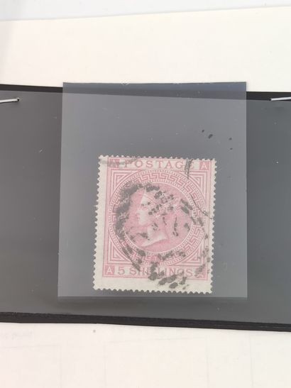 5 SHILLING ROSE SG N°126 (1867)

OBL, dé...