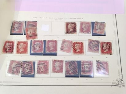 GRANDE BRETAGNE 1858//1879 Penny Rouge Planchage...