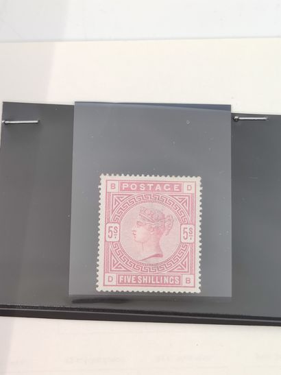 1882 5 SHILLING ROSE NEUF SUPERBE FILIGRANE...