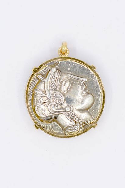 PENDENTIF Réplique tétragramme chouette d'Athènes...