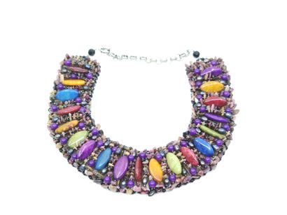 Collier pectoral fantaisie