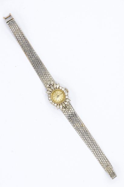 OMEGA 

Montre bracelet en or gris 750°,...