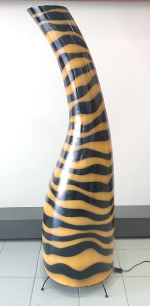 IMPORTANTE PAIRE de lampe girafe en resine...