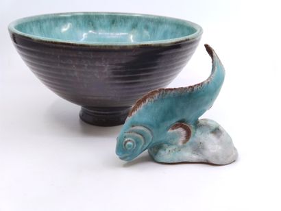 Louis DELACHENAL

Bol en céramique bleu et...
