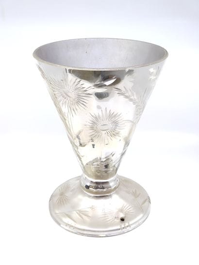 TRAVAIL francais 

Lampe cornet en verre...