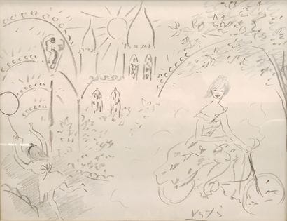 MARCEL VERTES (1895-1961)

Jeune fille au...