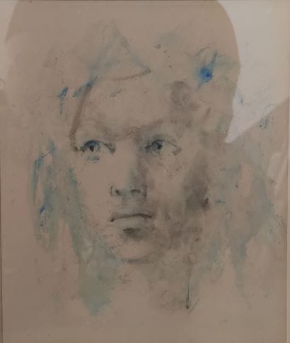 LEONOR FINI 

Visage de jeune femme

Aquarelle...