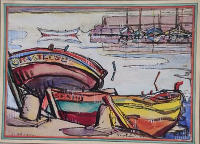 Pierre Ernest KOHL (1897-1985)

Port de pêche

Aquarelle...