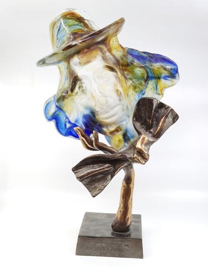 LOHE

Sculpture en verre moulé et bronze...