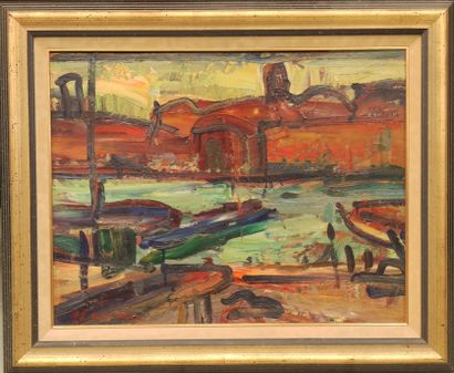 ANTOINE FERRARI (1910-1995)

port de marseille...